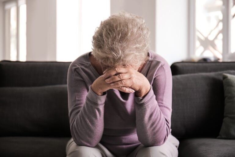 nursing home abuse lawyers stressed out senior citizen