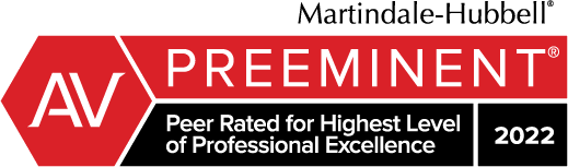 award AV Preeminent highest professional Excellence 2022